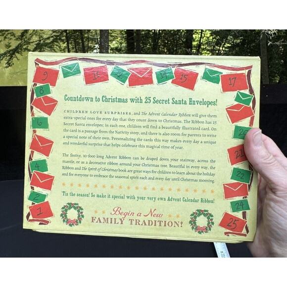 NEW Unused Cider Mill Advent Calendar Ribbon & Gift Set Christmas Holiday - Picture 4 of 7